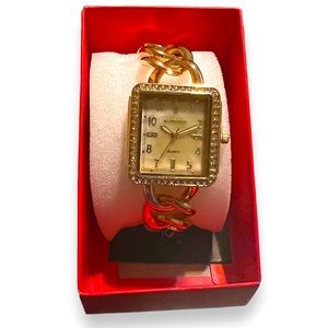 Kessaris Square Gold Watch